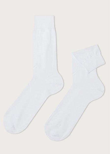 Calzedonia - White Lisle Thread Ankle Socks