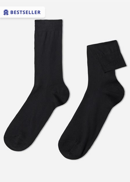 Calzedonia - Black Lisle Thread Ankle Socks
