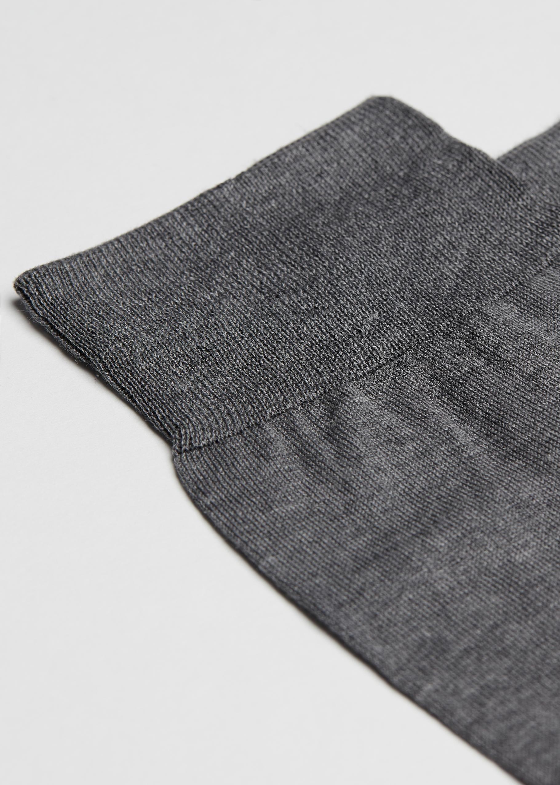 Grey Trimmed Crew Socks, , large image number 1