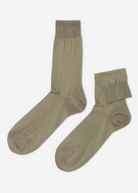 Calzedonia - Natural Pepper Lisle Thread Ankle Socks, Men