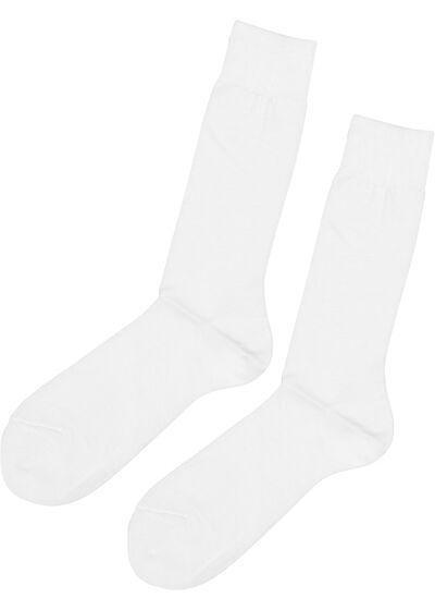 White Lisle Thread Short Socks, Petrol Blue, large image number 0