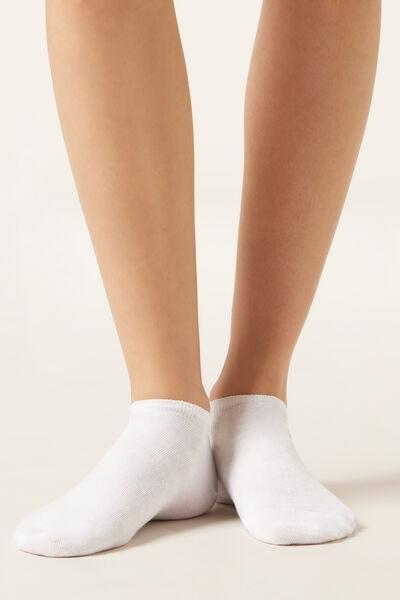 White No-Show Socks, , large image number 0