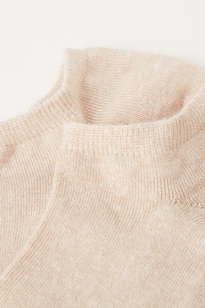 NATURAL Unisex Cotton and Linen No-Show Socks, , large image number 0