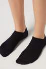 Blue Cotton No-Show Socks, Unisex