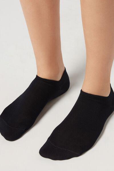 Blue No-Show Socks, , large image number 0