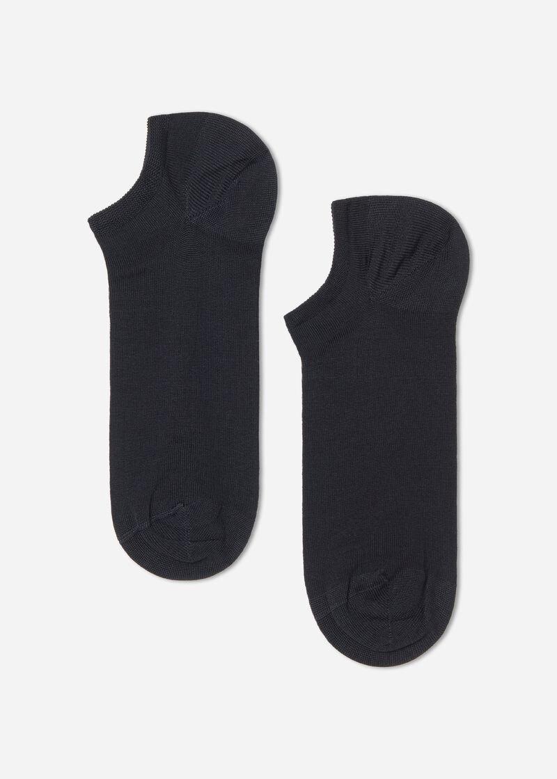 جوارب قطنية زرقاء اللون للجنسين, Blue, medium