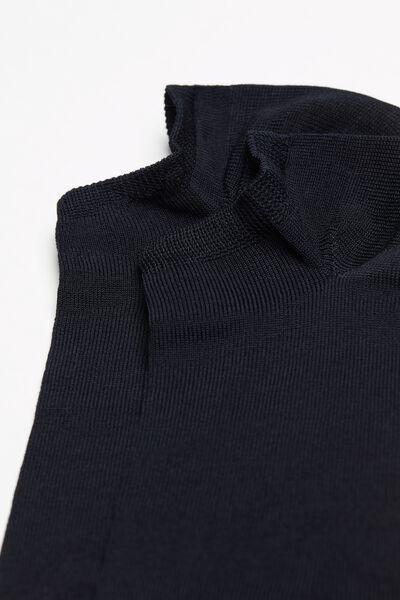 جوارب قطنية زرقاء اللون للجنسين, Blue, large image number 5