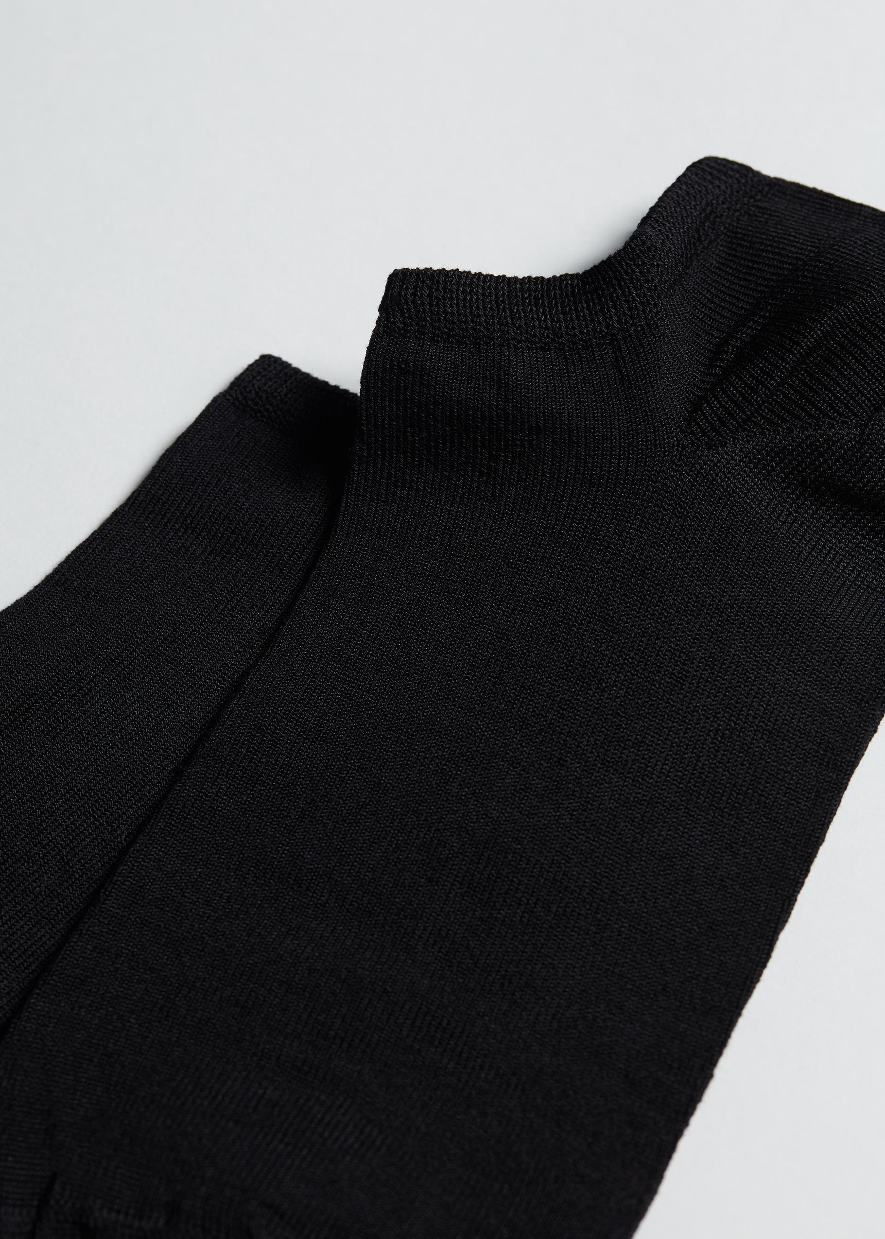 Black No-Show Socks, , large image number 3