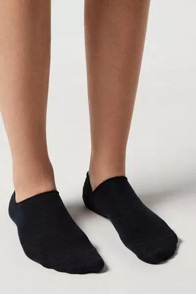جوارب قطنية زرقاء اللون للجنسين, Blue, medium