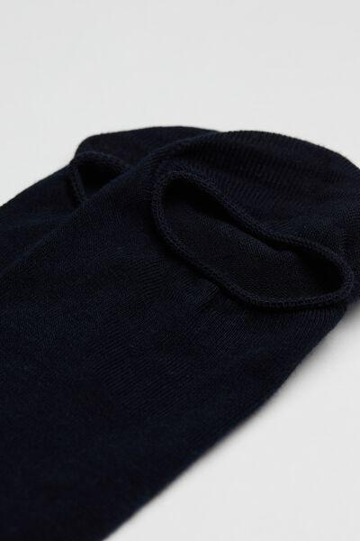 Blue Cotton Pop Socks, Unisex, , large image number 1