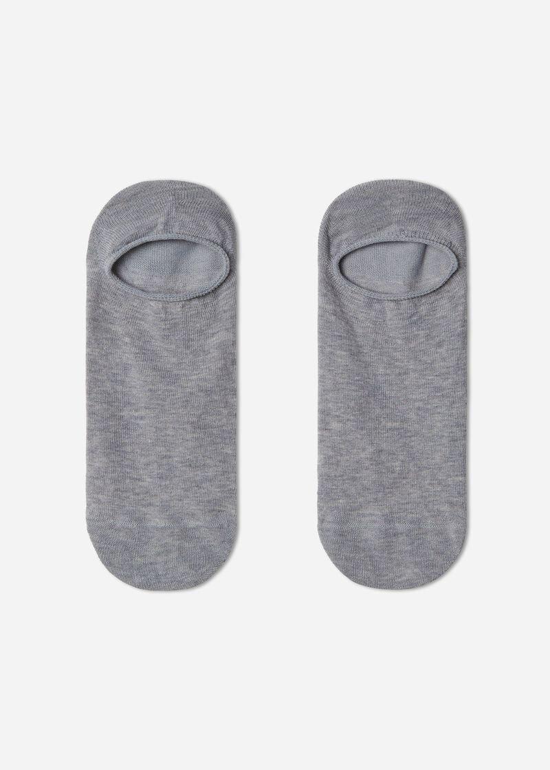 Grey No-Show Socks, , large image number 2