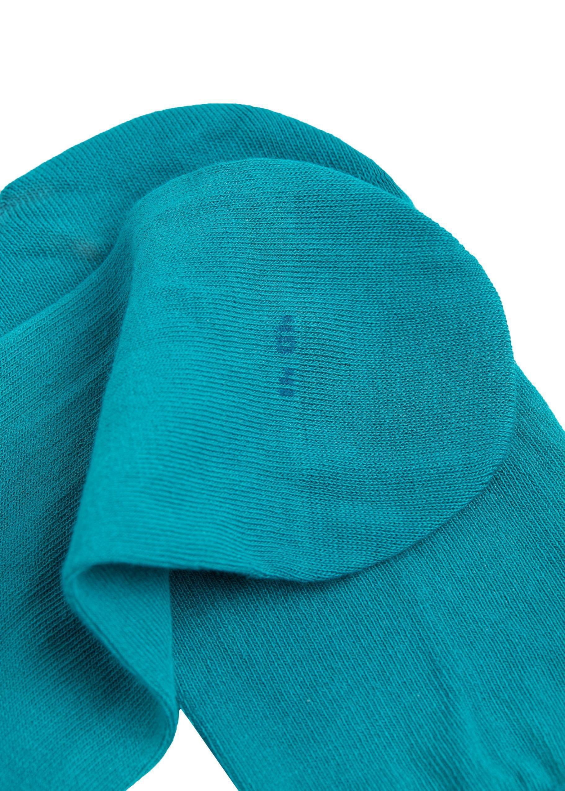 Green Cotton No-Show Socks, Unisex, 5501_989, large image number 1