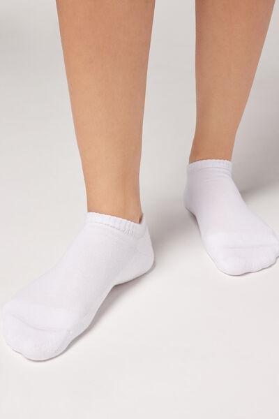 Men white trainer socks