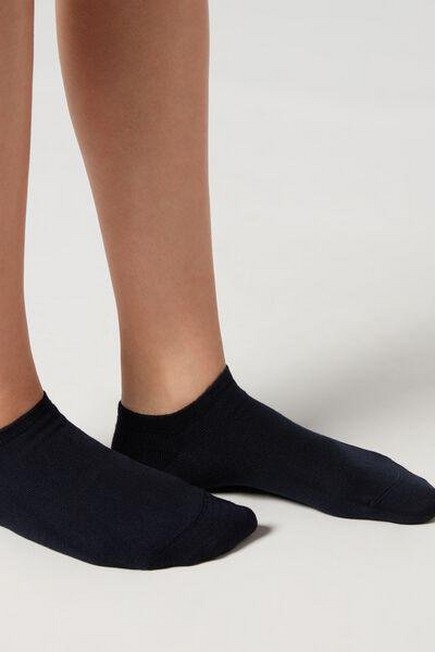 Calzedonia - Blue Cashmere No-Show Socks, Unisex
