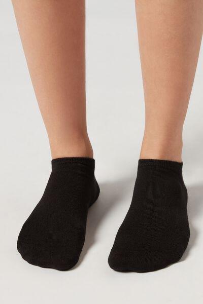 Black Cashmere No-Show Socks, Unisex, , large image number 0