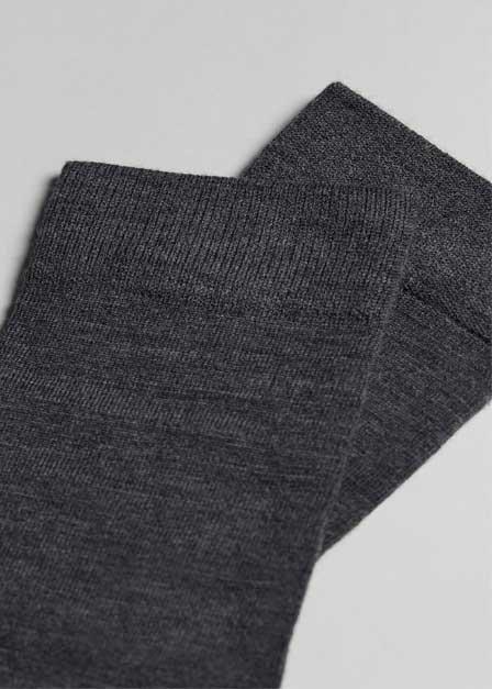 Grey Short Crew Socks, , large image number 1