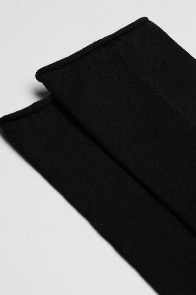 Black Band less Short Socks, 5501_019, large image number 2