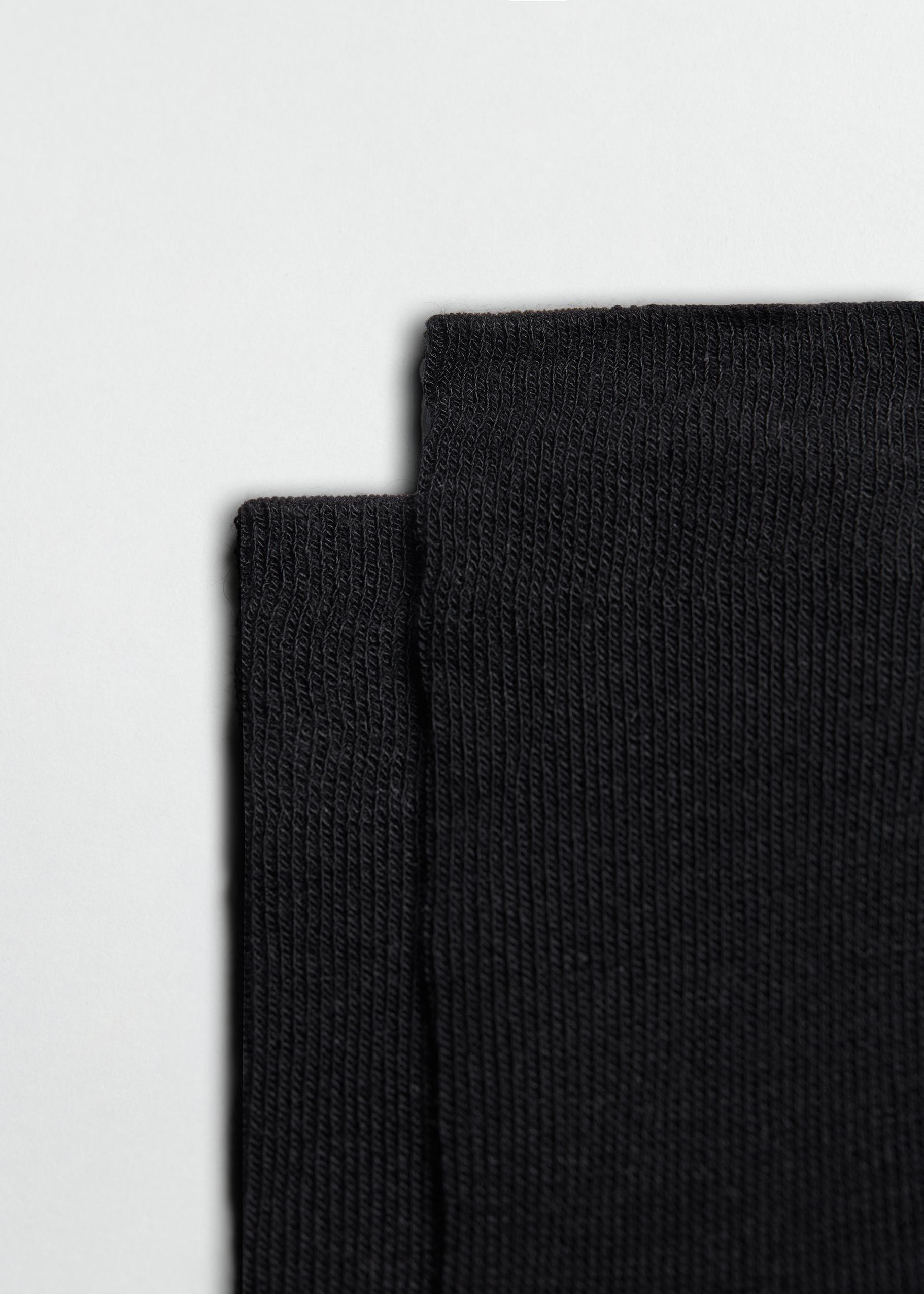 Black Long Socks With Cashmere, Men, Black, large image number 1