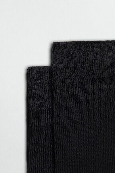 Black Long Socks With Cashmere, Men, Black, large image number 2