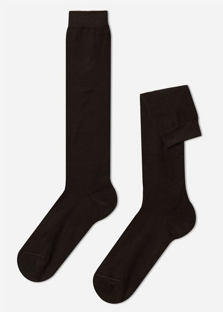 Calzedonia - Brown Long Warm Cotton Socks