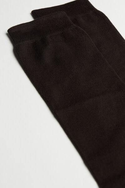 Brown Long Warm Cotton Socks, , large image number 2