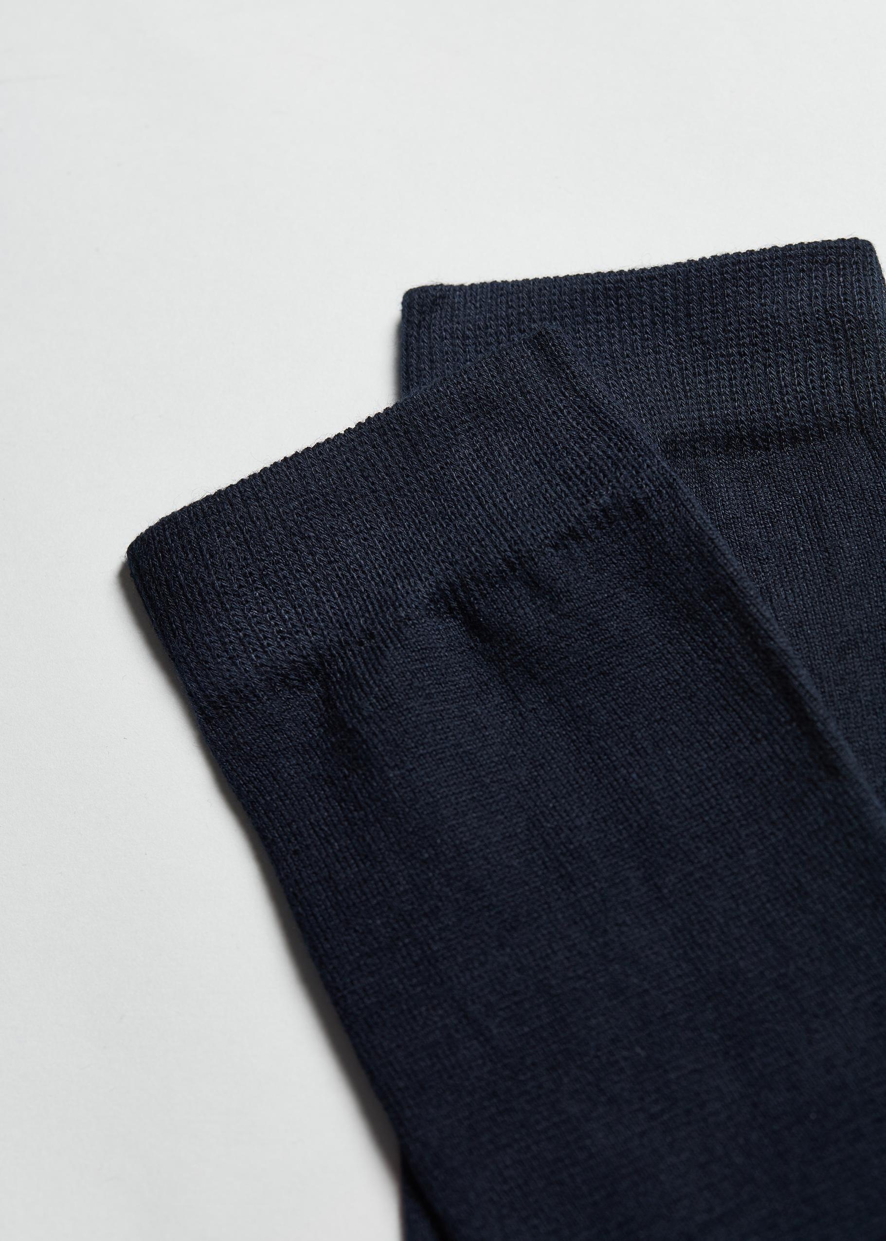 Blue Long Warm Cotton Socks, , large image number 1