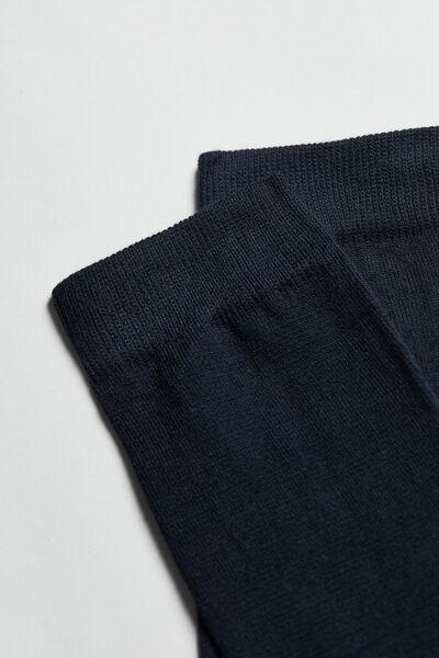 Blue Long Warm Cotton Socks, , large image number 2