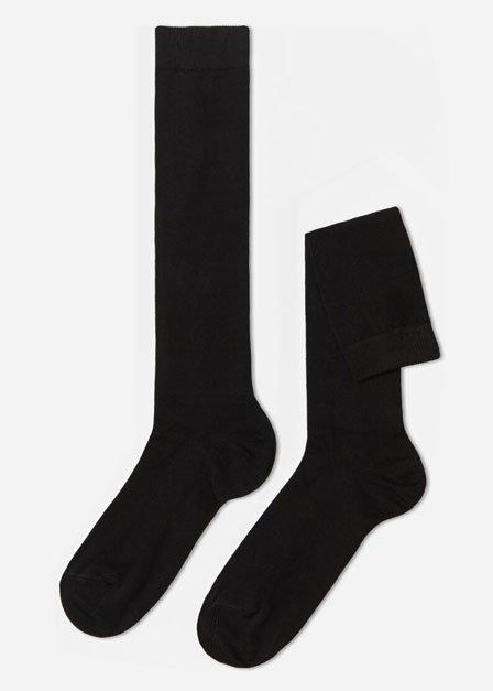 Calzedonia - Black Long Warm Cotton Socks
