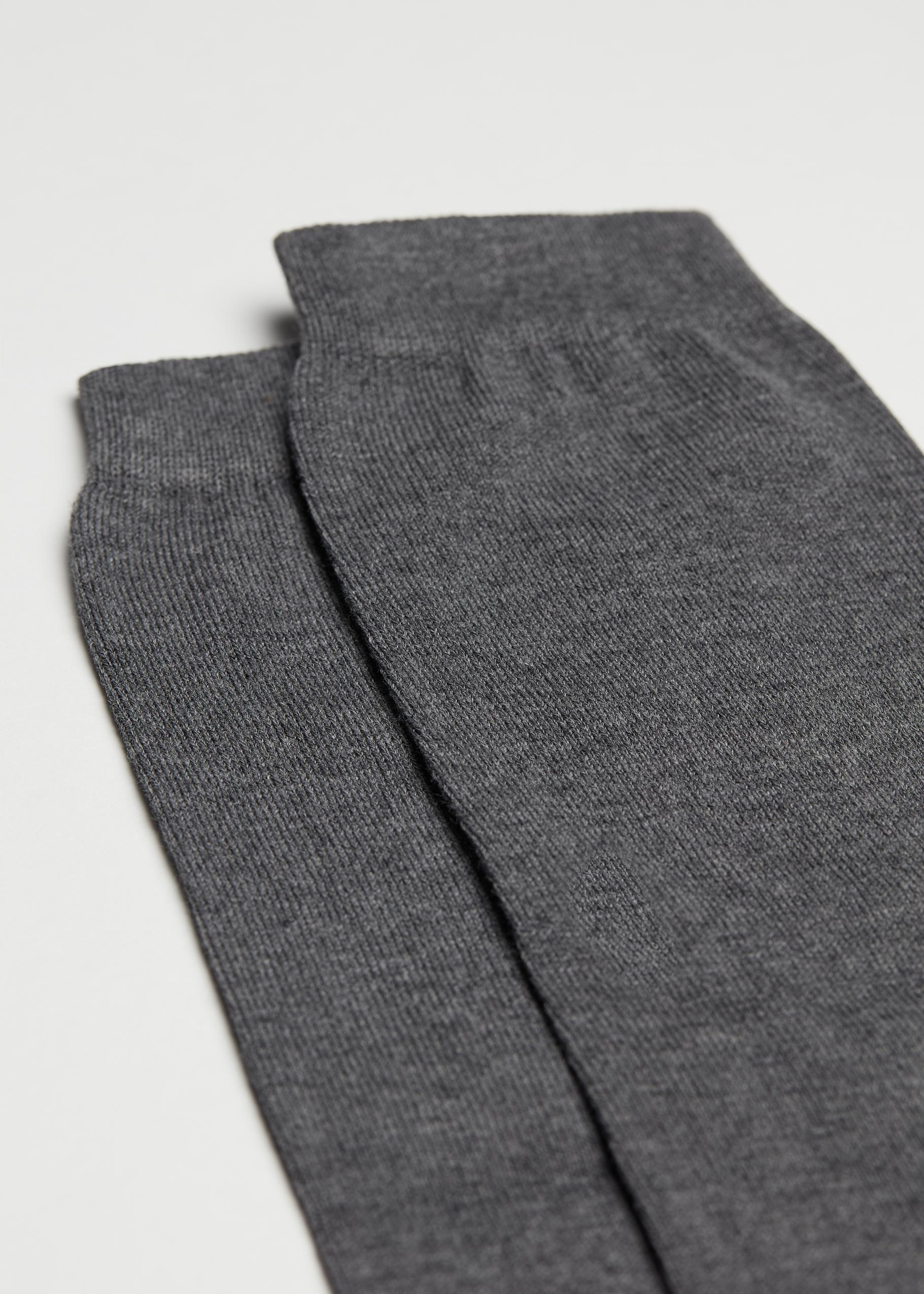 Grey Long Warm Cotton Socks, , large image number 1