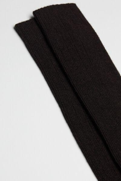 جوارب صو" وكشمير طويلة مضلعة بني, Chestnut Brown, large image number 3