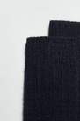Calzedonia - Blue Long Ribbed Socks With Wool And Cashmere, Men