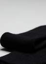 Calzedonia - جوارب سوداء طويلة مضلعة من الصوف والكشمير ، للرجال