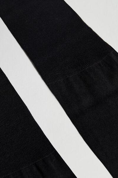 Black Long Lisle Socks, , large image number 2