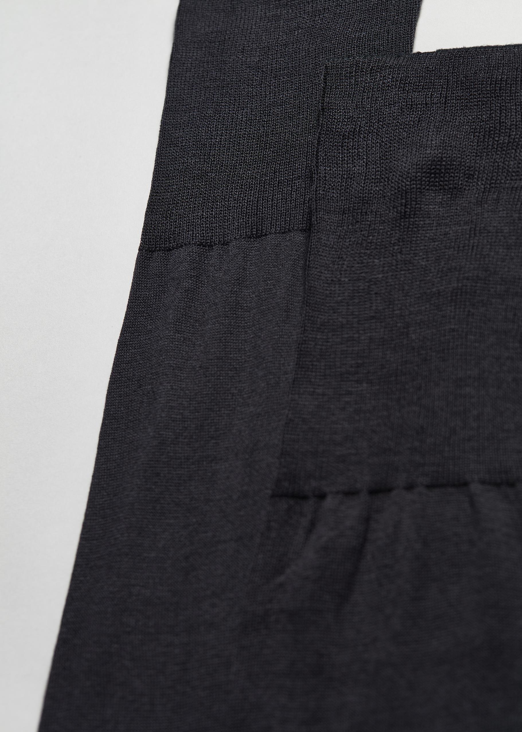 Charcoal Grey Long Lisle Socks, Men, , large image number 1