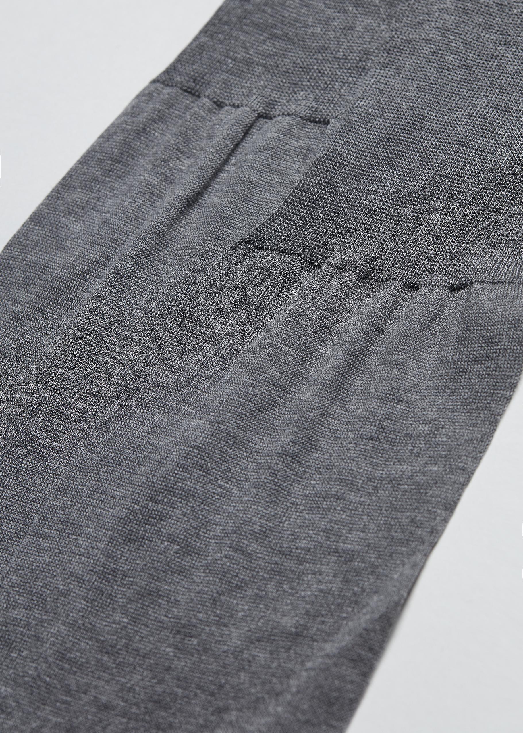 Grey Long Lisle Cotton Socks, Grey Blend, large image number 1