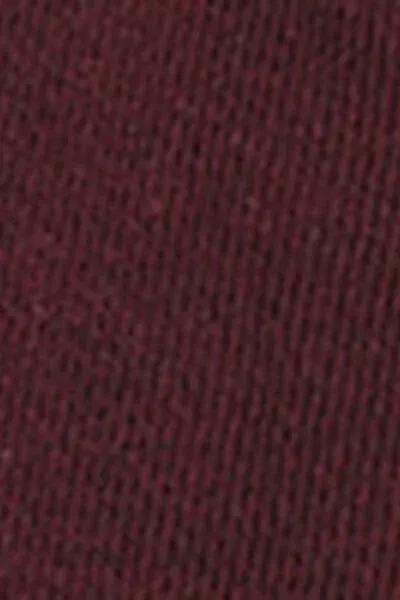 Burgundy Long Lisle Cotton Socks, Burgundy Red, large image number 3