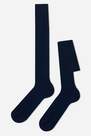 Calzedonia - جوارب طويلة مضلعة أزرق فاتح