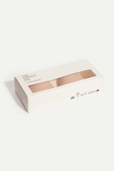 Beige Strapless Bra with Transparent Back, , large image number 0