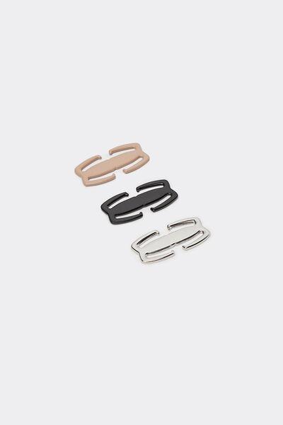 Multicolour Bra Strap Hooks. Set Of 3, 5601_952J, large image number 0