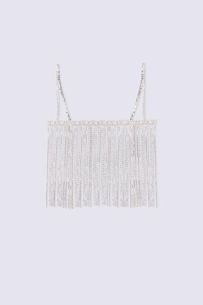 Silver Crystal Rhinestone Top, , large image number 1