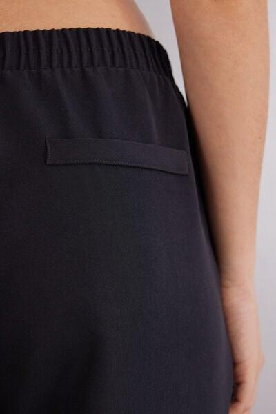 Black Straight Leg Trousers, Black, large image number 13