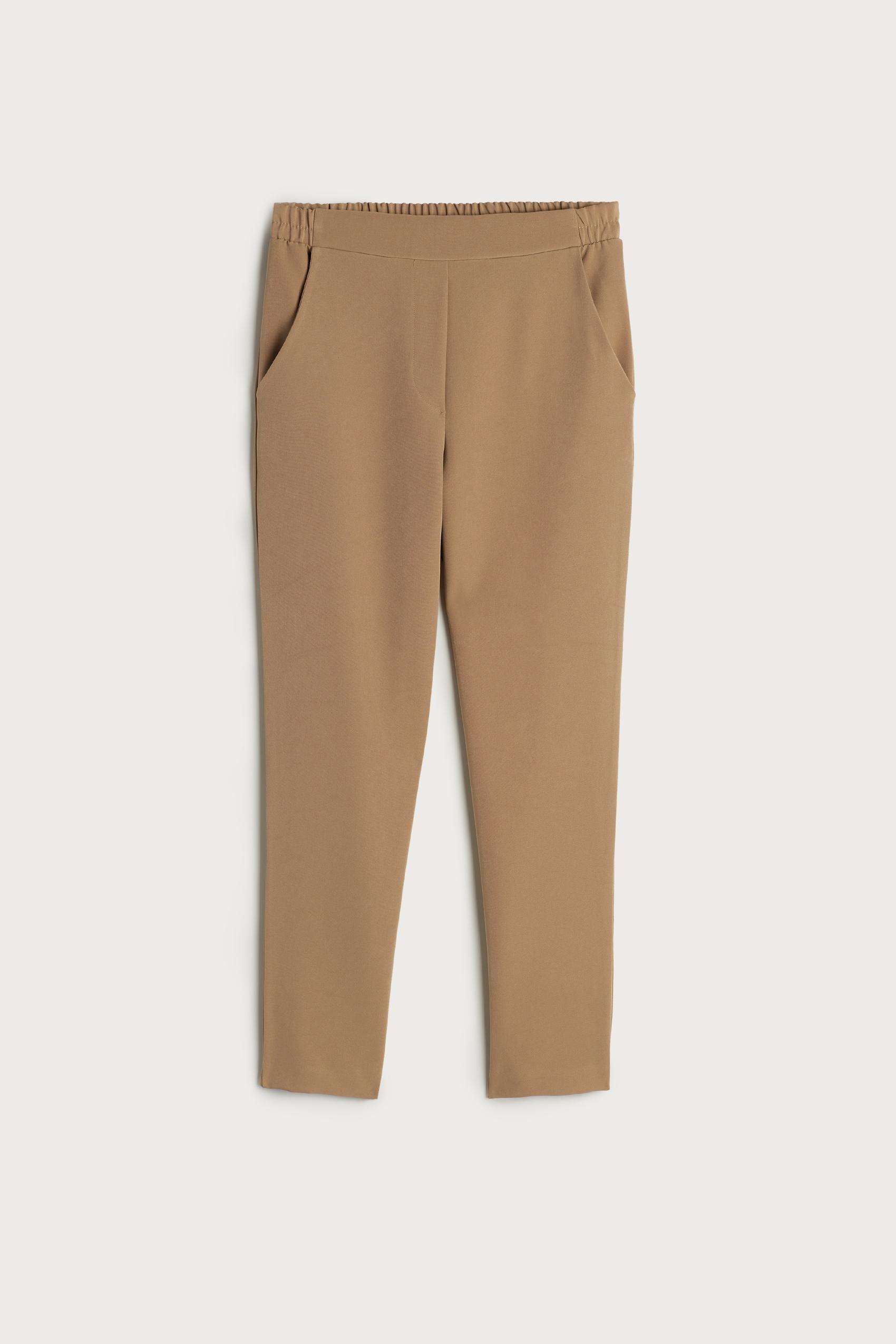 Beige Pocketed Trousers, , large image number 2