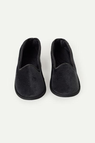 Black Friulian-Style Slippers, , large image number 0