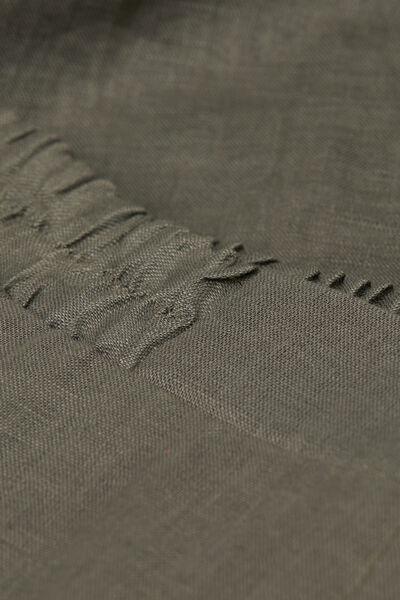Green Plain-Weave Linen Trousers, , large image number 4