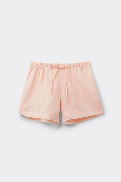 Pink Linen Canvas Shorts, , large image number 2