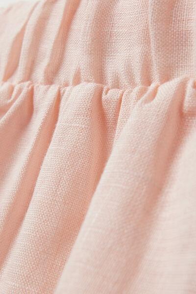 Pink Linen Canvas Shorts, , large image number 4