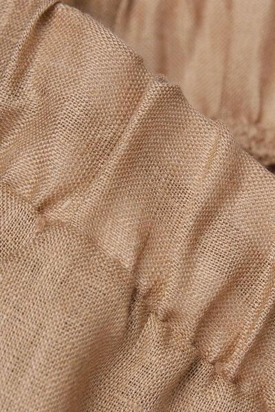 Beige The Pure Linen Drawstring Plain-Weave Linen Pants, 5601_166K, large image number 4