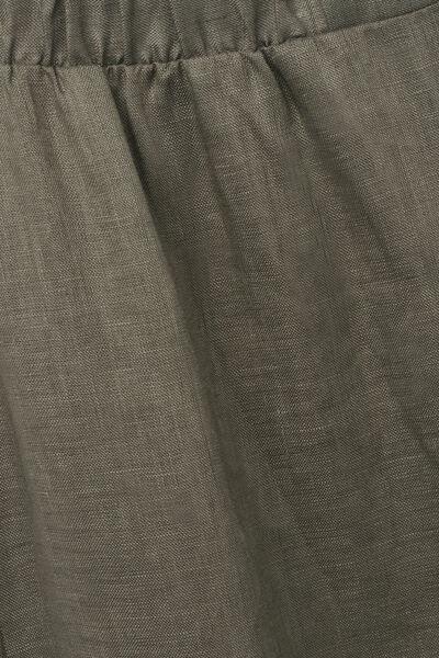 Green Linen Canvas Trousers, , large image number 4