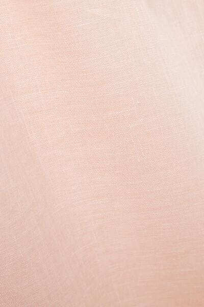 Pink Drawstring Linen Canvas Trousers, , large image number 4