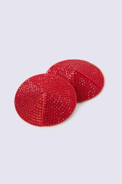 Red A Special Moment Rhinestone Nipple Covers, , large image number 1